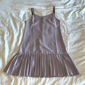VENICE Grey Dress w/ Ruffles on bottom